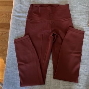 Lululemon Wunder Under 25" Ancient Copper Tights size 4